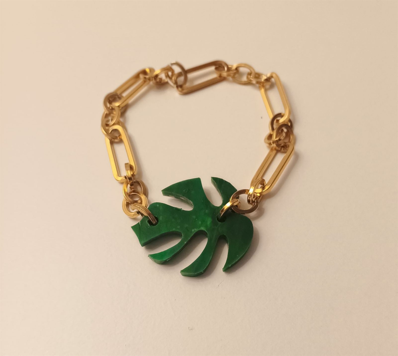 Pulsera de acero "Monstera" - Imagen 1